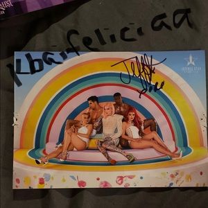 Jeffree Star signed jawbreaker post card